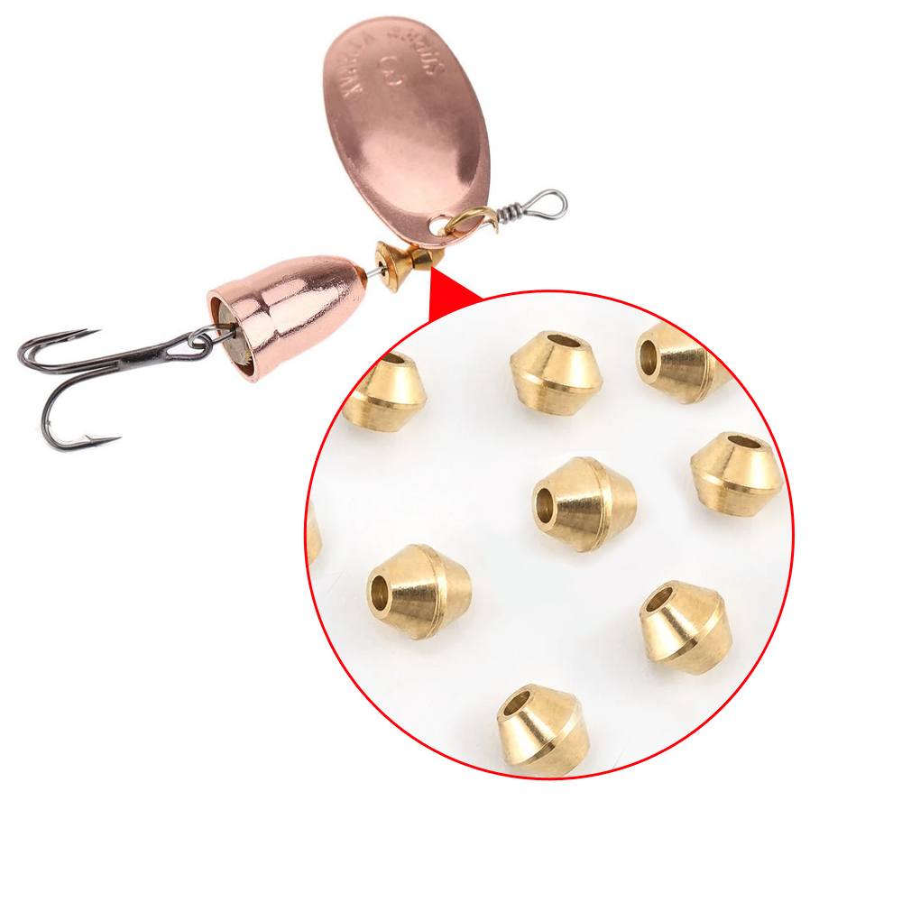 Fishing Lure Spinner - 40개 DIY 루어 황동 낚시 구슬,
