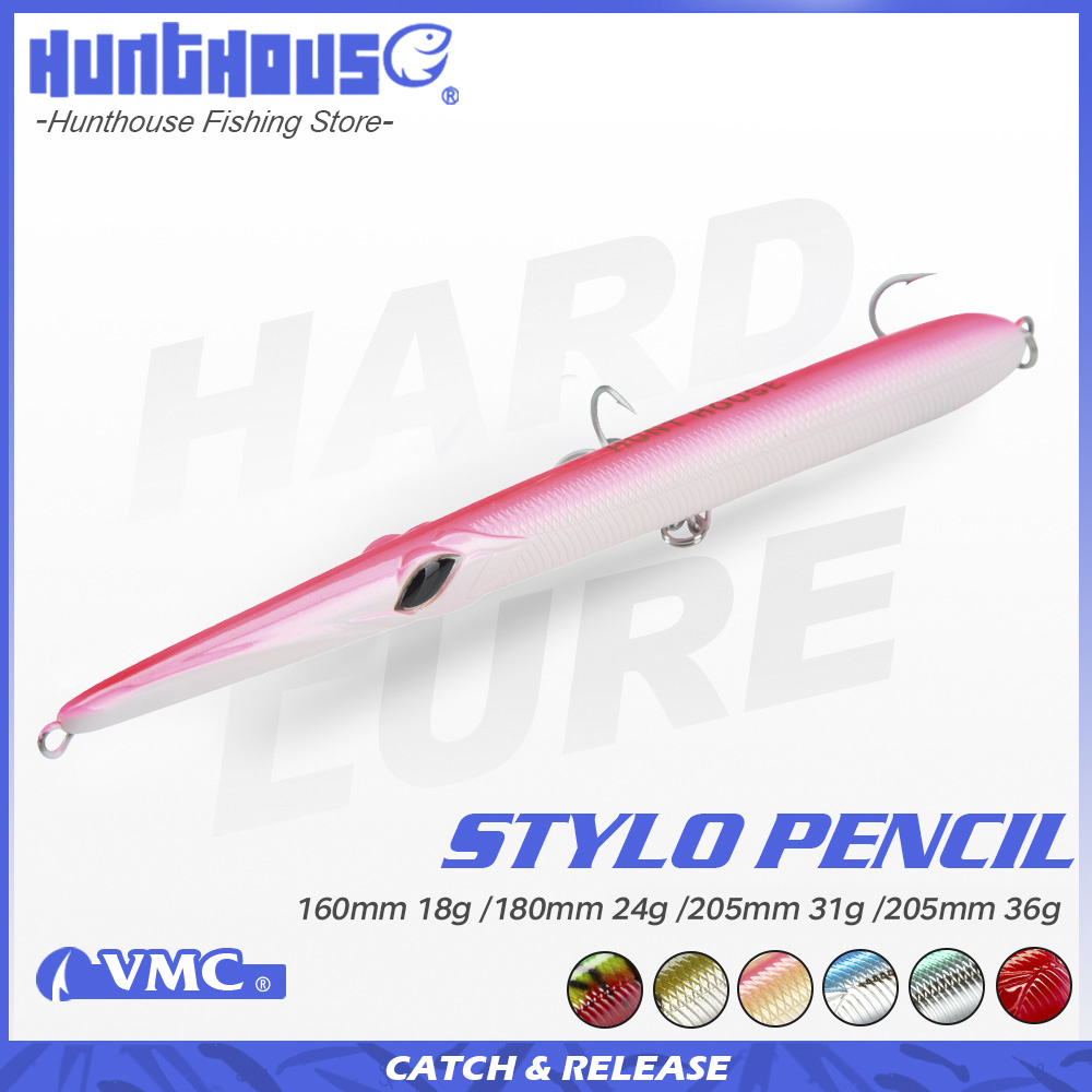 Fishing Lure Topwater - 헌트하우스 스타일로 160/180/205mm 18/24/31/36g 스피닝 루어