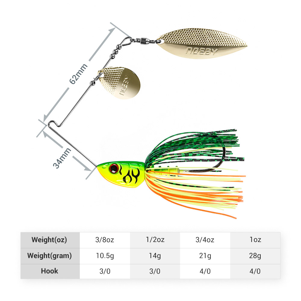 Noeby Spinnerbait 10.5g 14g 21 - Fishing Lure Swimbait 리뷰 및 가격