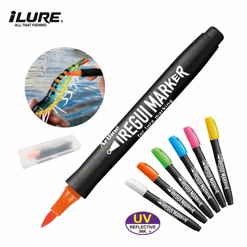 새로운 낚시 도구 UV 형광 페인트 펜, 소프트/하드  - Fishing Lure Kit 리뷰 및 가격