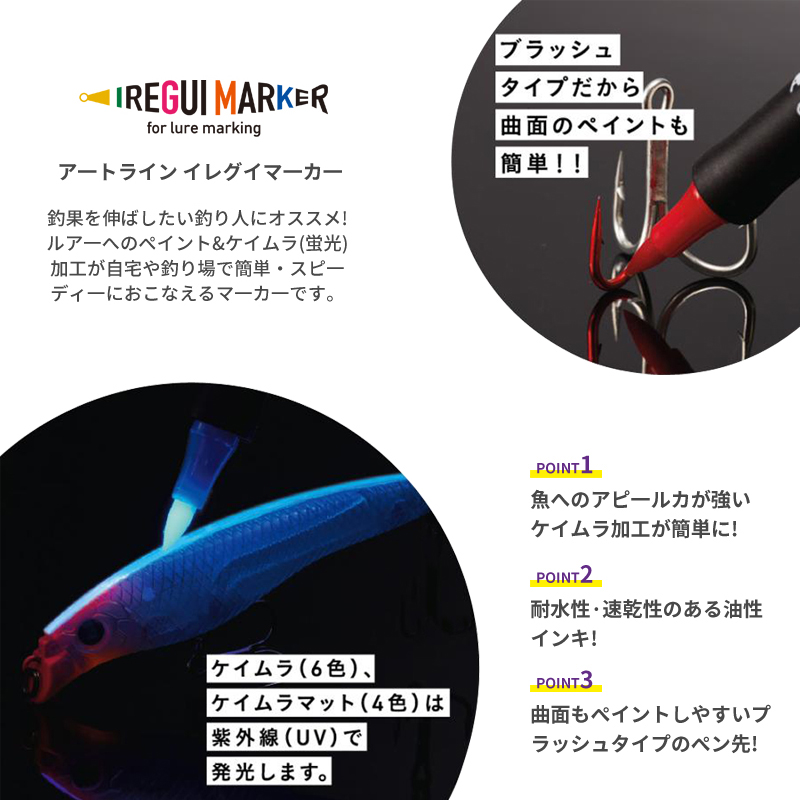 새로운 낚시 도구 UV 형광 페인트 펜, 소프트/하드  - Fishing Lure Kit 리뷰 및 가격