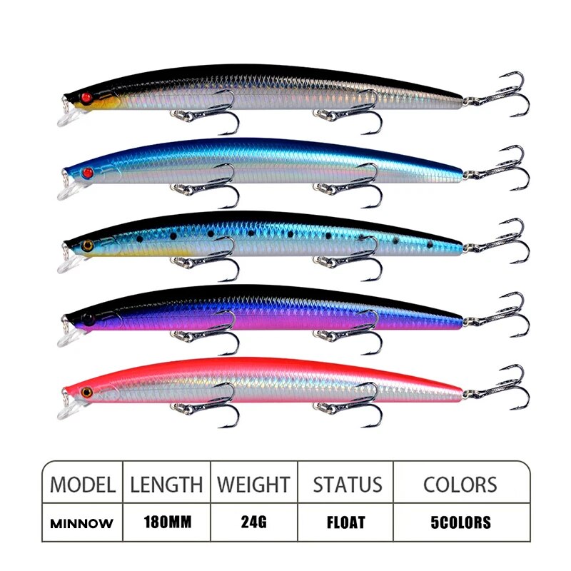 미노우 낚시 미끼 레이저 하드 인공 미끼 18cm 24 - Fishing Lure Crankbait 리뷰 및 가격