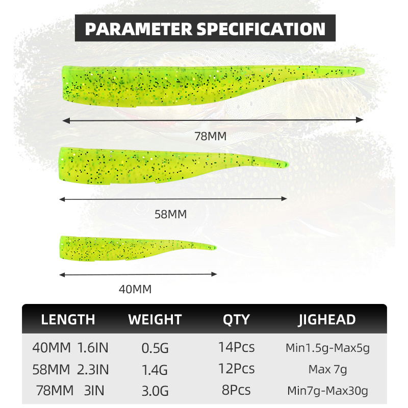 BLUX-신제품 다트 웜 소프트 미끼 58MM 78MM - Fishing Lure Buzzbait 리뷰 및 가격